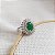 Anel Chuveiro Prata 925 com Zircônia Verde Oval - Imagem 8
