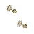 Brinco Ponto de Luz Quadrado Ouro 18k - Imagem 8