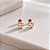 Brinco Ponto de Luz Quadrado Ouro 18k - Imagem 2
