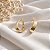 Brinco Argola Ondulada Ouro 10k com Frisos - Imagem 7