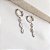 Brinco Argola Pendente Prata 925 com Zircônias - Imagem 5