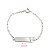 Pulseira Infantil Placa Menina Prata 925 - Imagem 3