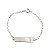 Pulseira Infantil Placa Menina Prata 925 - Imagem 1