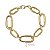 Pulseira Feminina Elos Cadeado Ouro 18k - Imagem 3