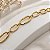 Pulseira Feminina Elos Cadeado Ouro 18k - Imagem 5