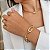 Pulseira Feminina Elos Cadeado Ouro 18k - Imagem 11