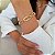 Pulseira Feminina Elos Cadeado Ouro 18k - Imagem 7