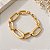 Pulseira Feminina Elos Cadeado Ouro 18k - Imagem 10