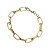 Pulseira Elos Duplos Ouro 18k Feminina - Imagem 1