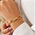 Pulseira Elos Duplos Ouro 18k Feminina - Imagem 9