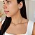 Gargantilha Choker Ouro 18k com Água-Marinha e Zircônia - Imagem 11