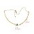 Gargantilha Choker Ouro 18k com Água-Marinha e Zircônia - Imagem 4