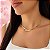 Gargantilha Choker Ouro 18k com Água-Marinha e Zircônia - Imagem 8