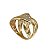 Anel Vazado Ouro 18k com Diamantes - Imagem 1