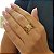 Anel Vazado Ouro 18k com Diamantes - Imagem 6