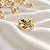 Anel Vazado Ouro 18k com Diamantes - Imagem 2