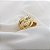 Anel Vazado Ouro 18k com Diamantes - Imagem 9