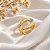 Anel Circular Vazado Ouro 18k com Diamantes - Imagem 2