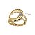 Anel Circular Vazado Ouro 18k com Diamantes - Imagem 3
