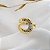 Anel Circular Vazado Ouro 18k com Diamantes - Imagem 10