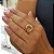 Anel Circular Vazado Ouro 18k com Diamantes - Imagem 4