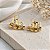 Brinco Vazado Ouro 18k com Diamantes - Imagem 2