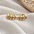 Brinco Vazado Ouro 18k com Diamantes - Imagem 9