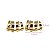 Brinco Vazado Ouro 18k com Diamantes - Imagem 3
