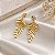 Brinco Alongado Ouro 18k com Diamantes - Imagem 2