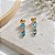 Brinco Gotas Ouro 18k com Topázio Azul - Imagem 2
