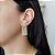 Brinco Ear Cuff Franja Ouro 18k com Topázio Azul - Imagem 4