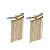 Brinco Ear Cuff Franja Ouro 18k com Topázio Azul - Imagem 1