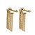 Brinco Ear Cuff Franja Ouro 18k com Topázio Azul - Imagem 5