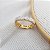 Meia Aliança Ouro 18k com Diamantes - Imagem 8