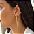 Brinco Alongado Canutilhos Ouro 18k - Imagem 9