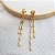 Brinco Alongado Canutilhos Ouro 18k - Imagem 5