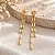 Brinco Alongado Canutilhos Ouro 18k - Imagem 8