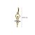 Pingente Bailarina Ouro 18k Dois Tons - Imagem 3