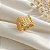 Anel Vazado Largo Ouro 18k Diamantado com Zircônias - Imagem 2