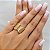 Anel Vazado Largo Ouro 18k Diamantado com Zircônias - Imagem 4