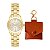 Kit Relógio Condor Feminino Dourado com Chaveiro CO2035OEN/K4X - Imagem 2