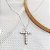 Colar Cruz Prata 925 com Moissanite - 45cm - Imagem 7