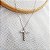 Colar Cruz Delicada Prata 925 com Moissanite - Imagem 5