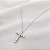 Colar Cruz Delicada Prata 925 com Moissanite - Imagem 9
