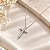 Colar Cruz Delicada Prata 925 com Moissanite - Imagem 2