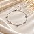 Pulseira 5 Florzinhas Prata 925 com Zircônias - Imagem 2