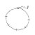 Pulseira 5 Florzinhas Prata 925 com Zircônias - Imagem 1