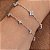 Pulseira 5 Florzinhas Prata 925 com Zircônias - Imagem 7