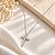 Colar Cruz Delicada Prata 925 com Moissanite - Imagem 2