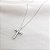 Colar Cruz Delicada Prata 925 com Moissanite - Imagem 10